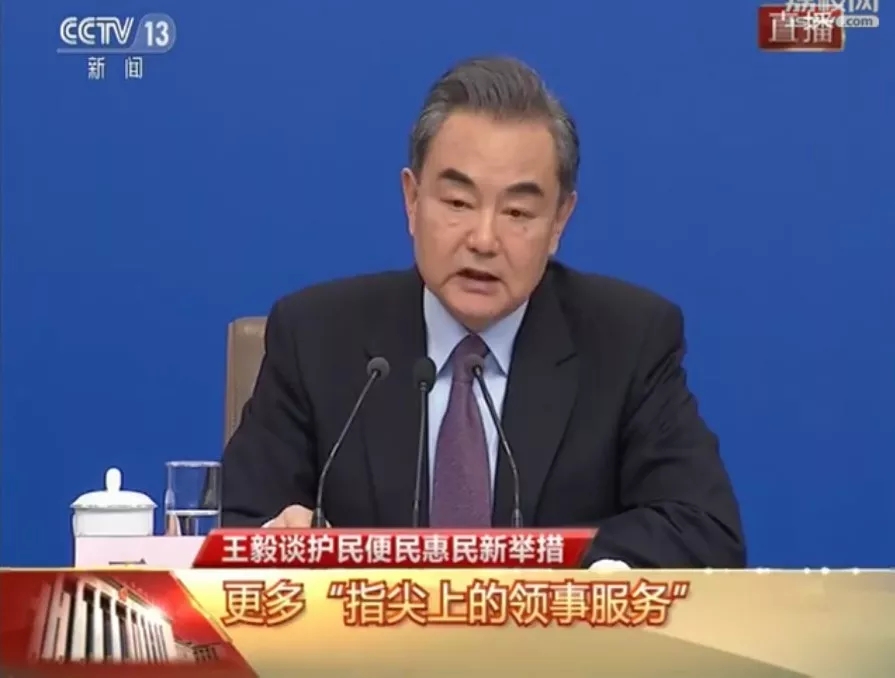 国务委员兼外交部长王毅
